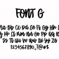 Custom Text Planner Stickers | Font G