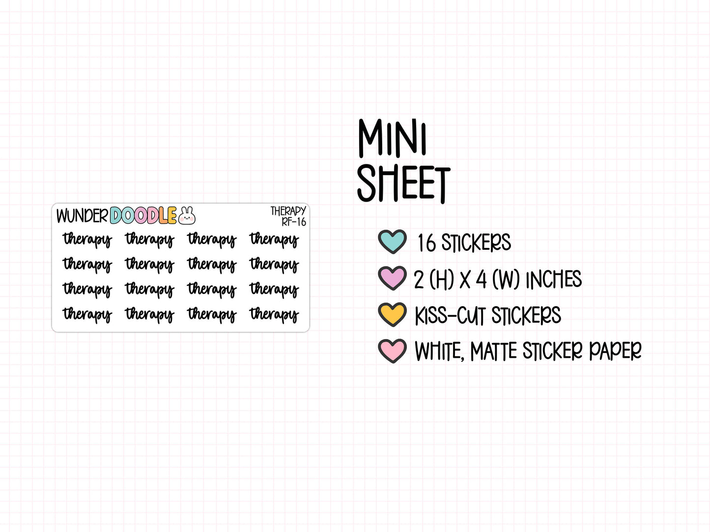Therapy Planner Stickers | RF-16