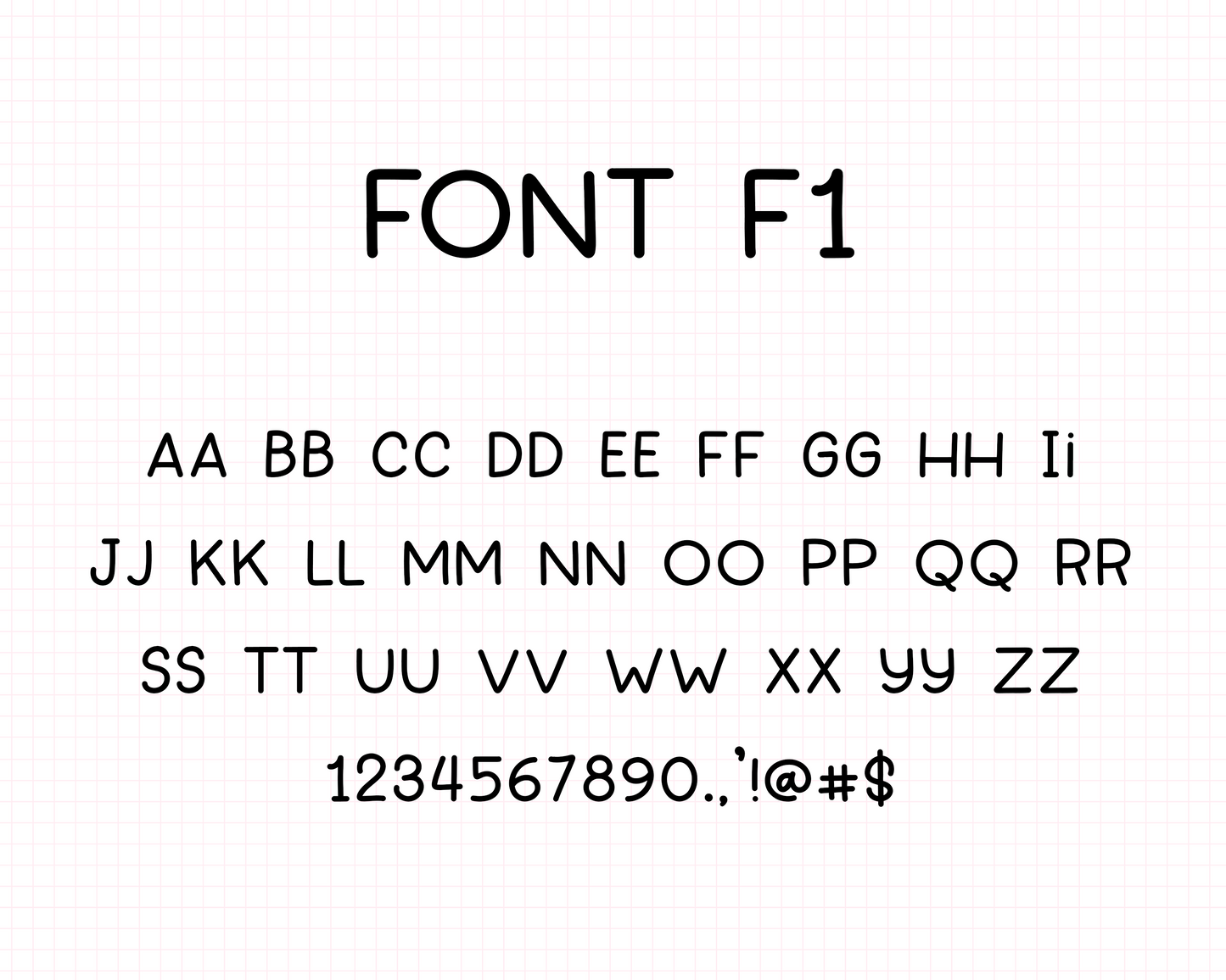 Custom Text Planner Stickers | Font F1
