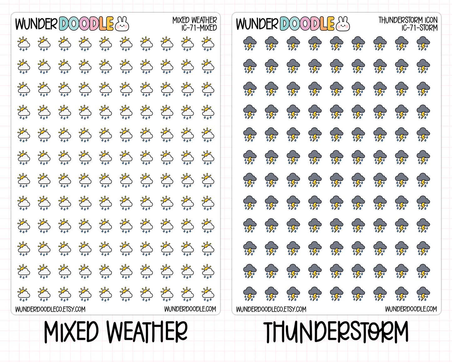 Weather Planner Stickers | IC-71