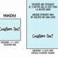 Custom Text Planner Stickers | CLEAR MATTE | Font CS