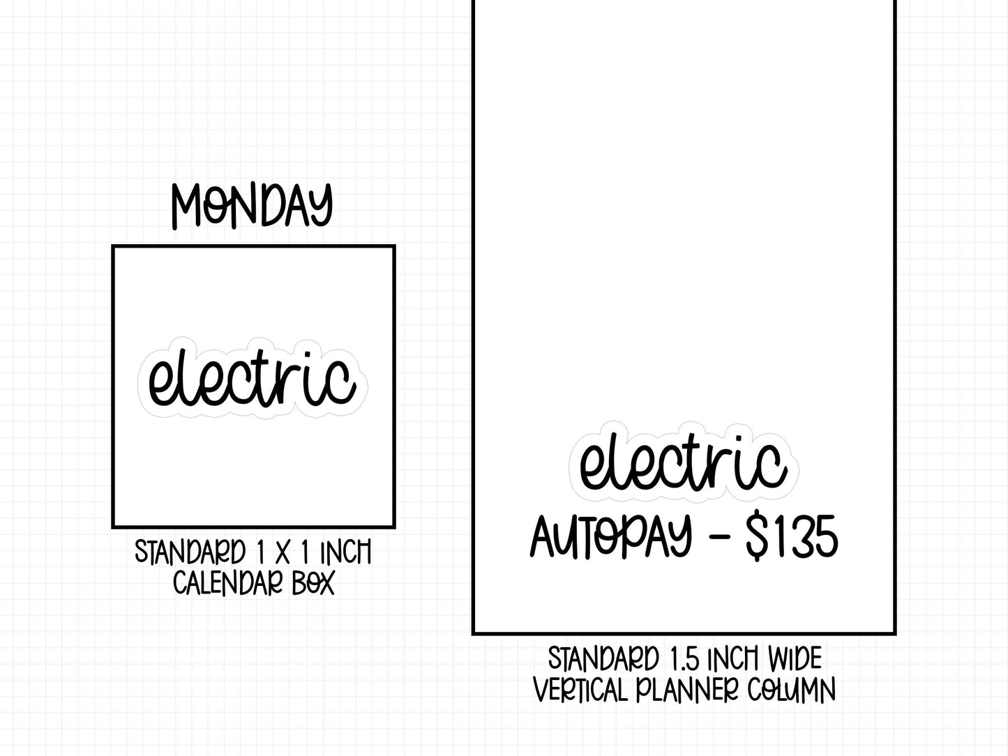 Electric Planner Stickers | MS-02