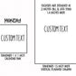 Custom Text Planner Stickers | SC-CUSTOM