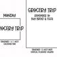 Grocery Trip Planner Stickers | AW-08