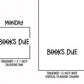 Books Due Planner Stickers | AW-24