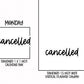 Cancelled Planner Stickers | CS-08