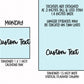 Custom Text Planner Stickers | CLEAR MATTE | Font RF