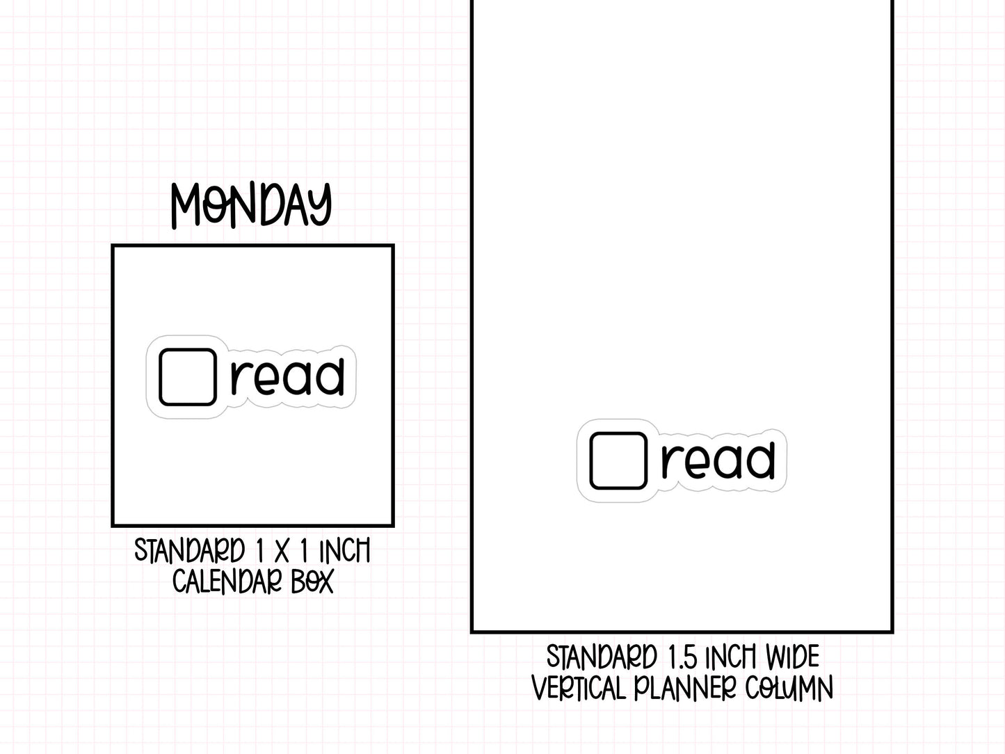Read Planner Stickers | LR-15