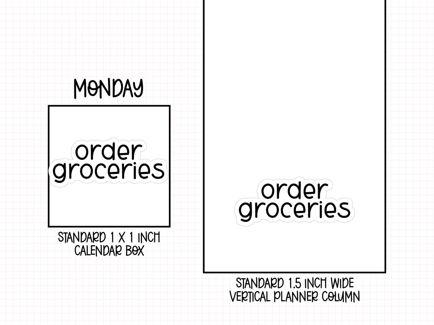 Order Groceries Planner Stickers | LR-13