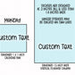 Custom Text Planner Stickers | CLEAR MATTE | Font NYP