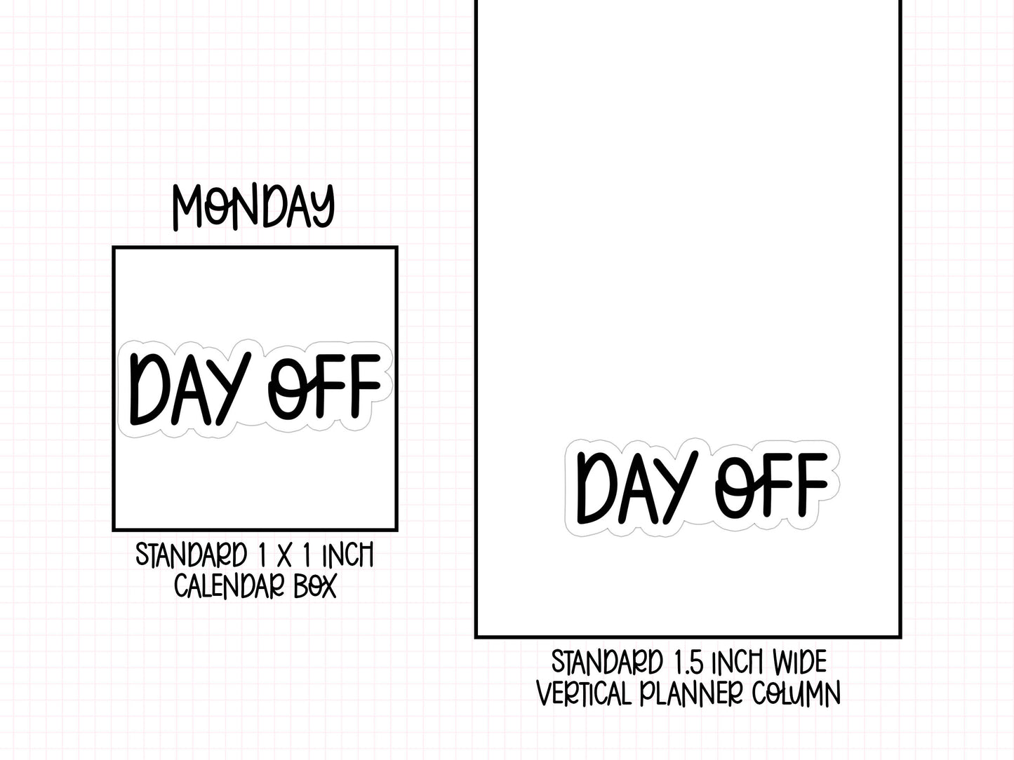 Day Off Planner Stickers | AW-03