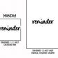 Reminder Planner Stickers | RF-12