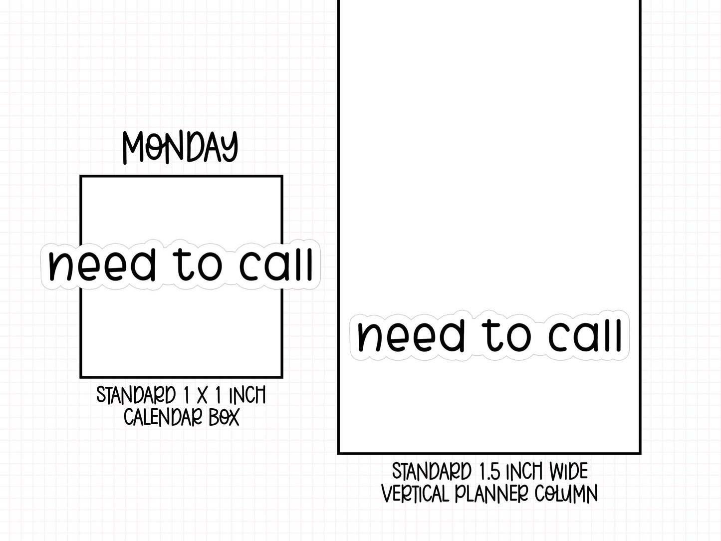 Need to Call Planner Stickers | LR-27