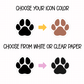 Paw Print Planner Stickers | IC-70