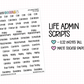 Life Admin Stickers | FS-01