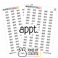 Appt Planner Stickers | F1-02