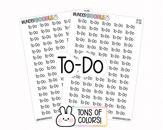 To Do Planner Stickers | F1-04