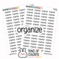 Organize Planner Stickers | F1-03