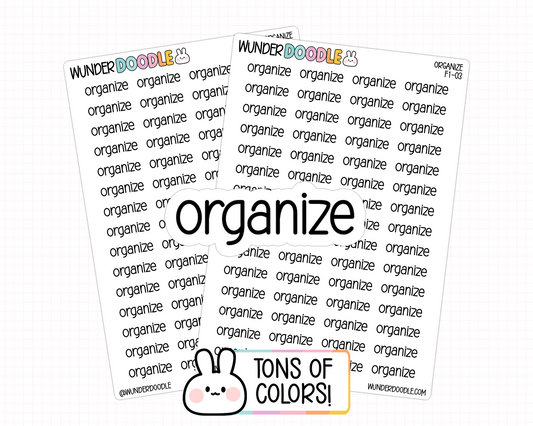 Organize Planner Stickers | F1-03