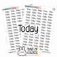 Today Planner Stickers | F1-05