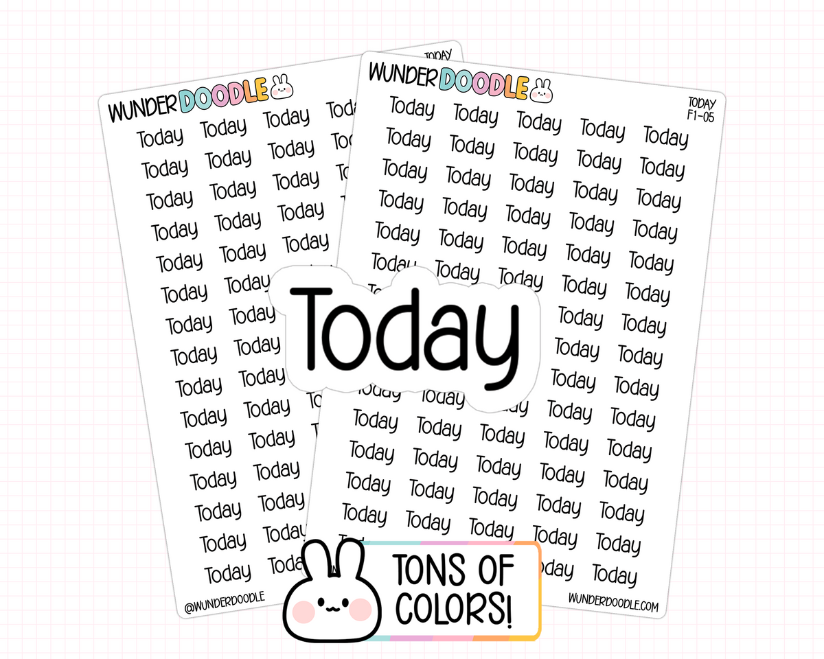 Today Planner Stickers | F1-05