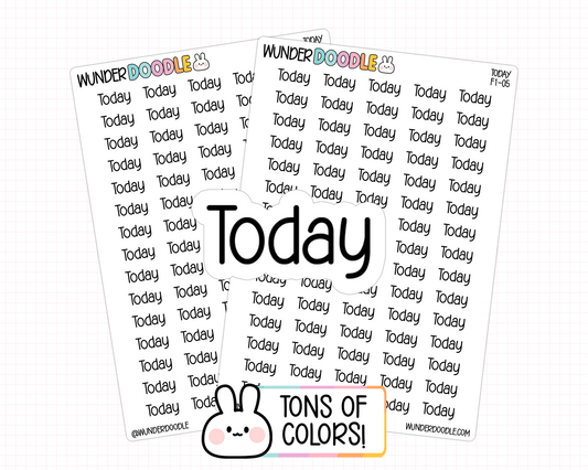 Today Planner Stickers | F1-05