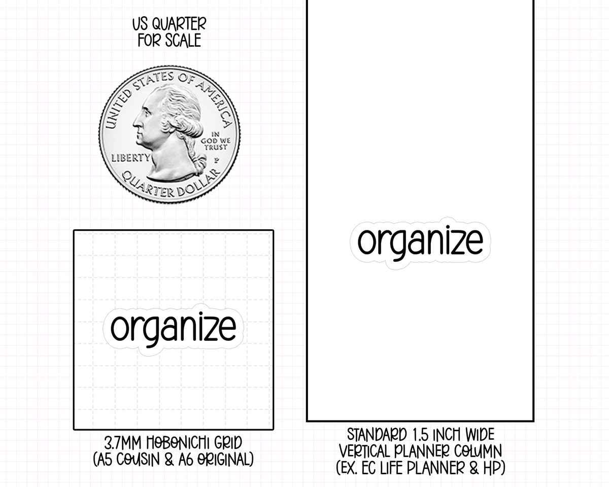 Organize Planner Stickers | F1-03