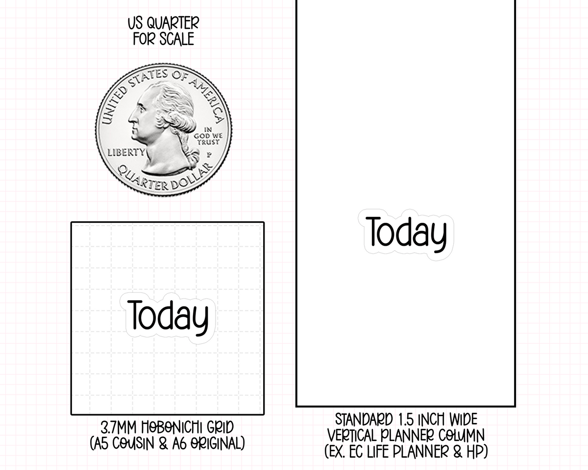 Today Planner Stickers | F1-05