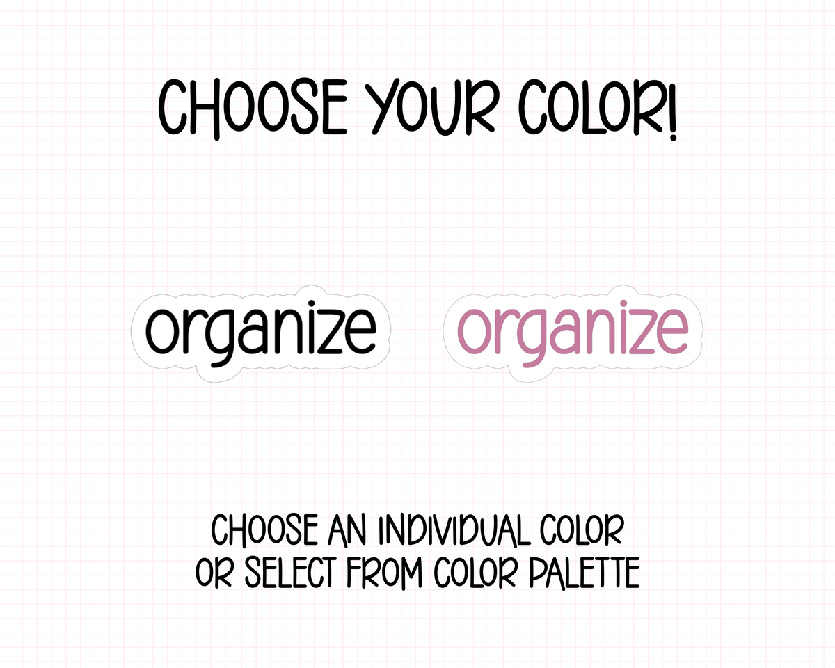 Organize Planner Stickers | F1-03