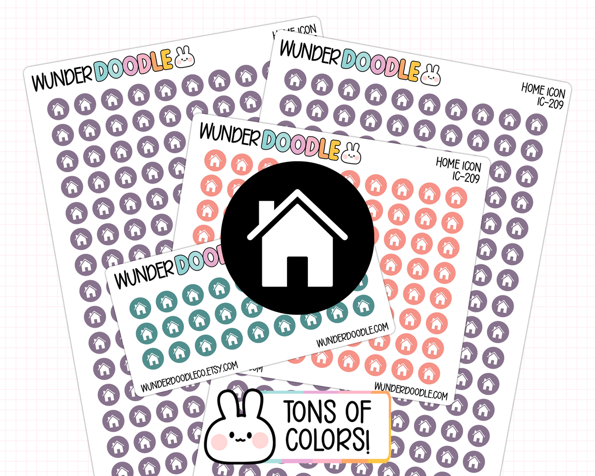Home Icon Planner Stickers | IC-209