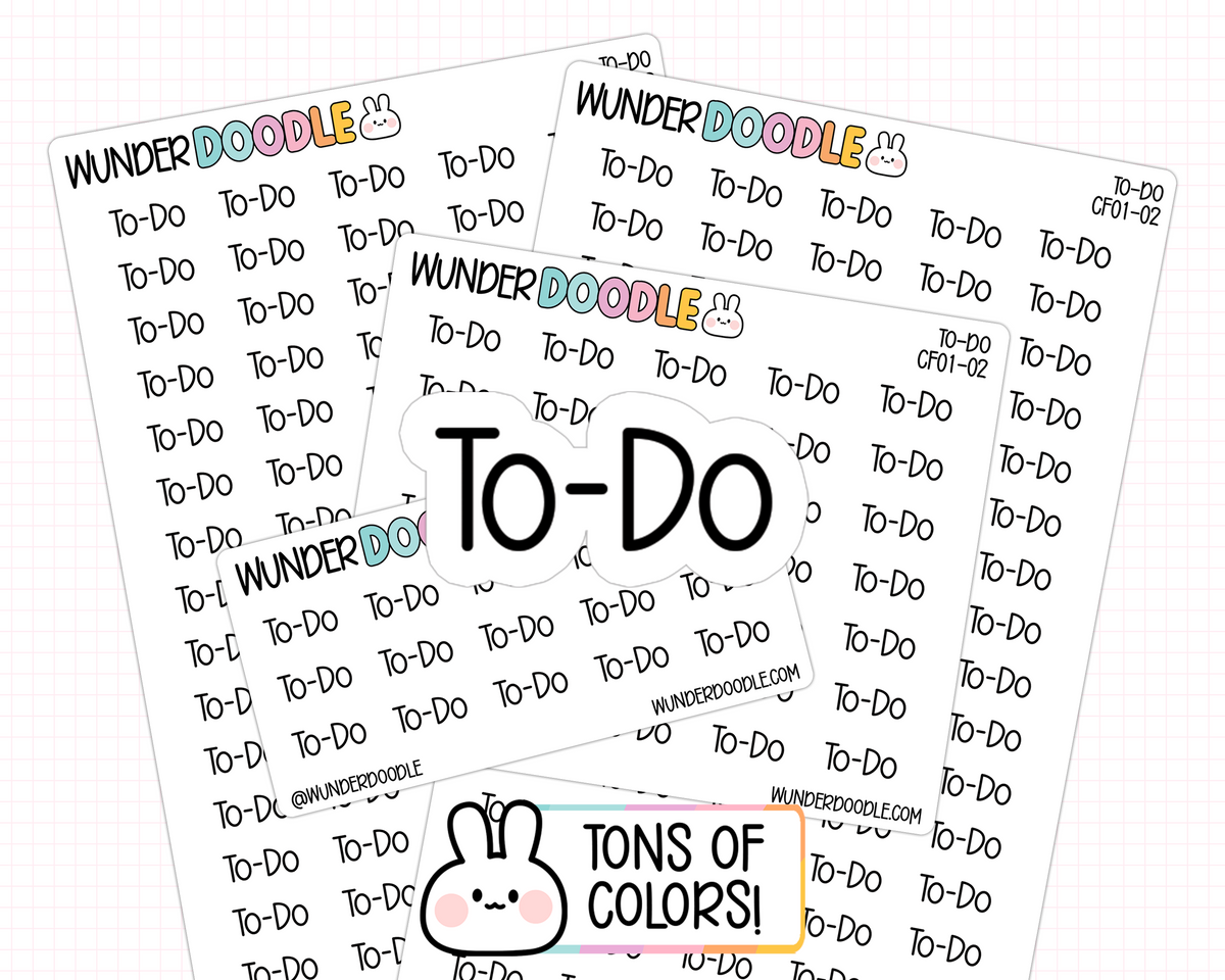 To-Do Planner Stickers | CF01-02