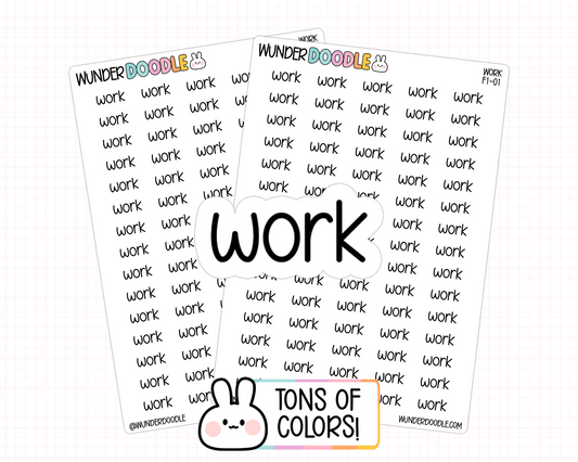 Work Planner Stickers | F1-01