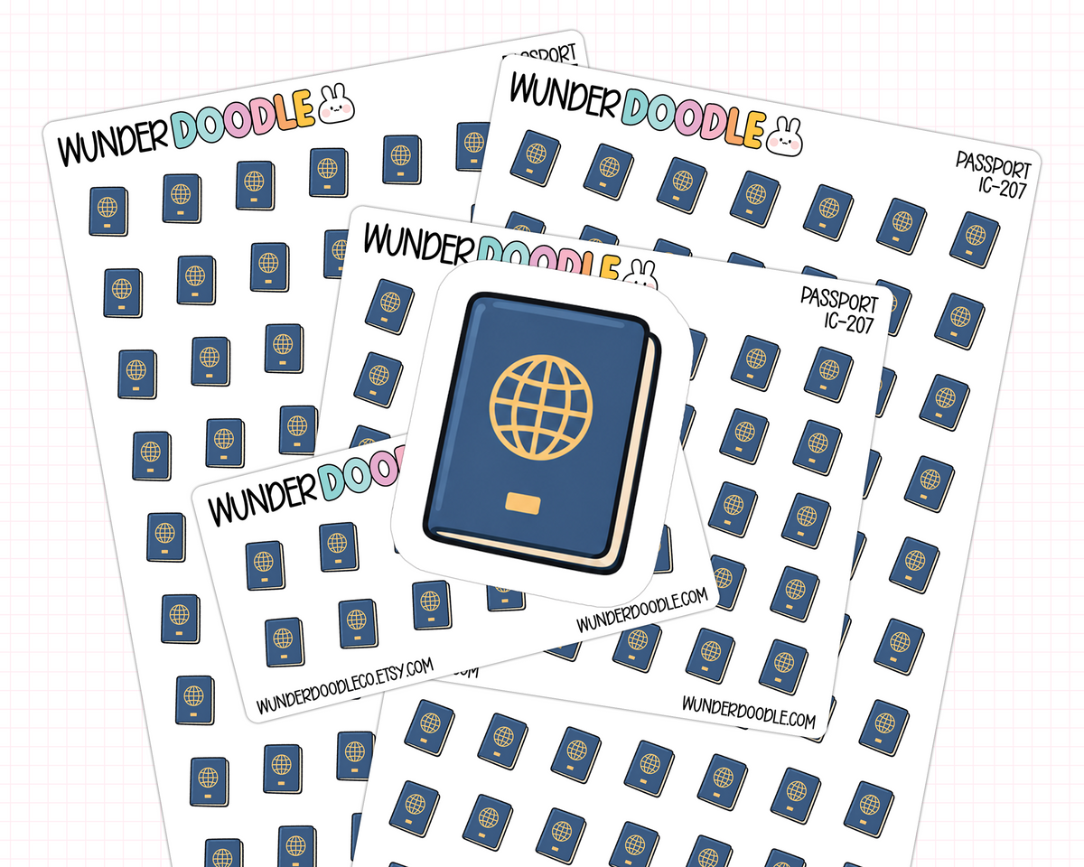 Passport Planner Stickers | IC-207
