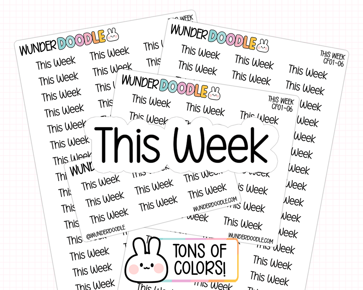 This Week Planner Stickers | CF01-06