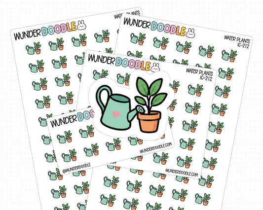 Water Plants Planner Stickers | IC-212
