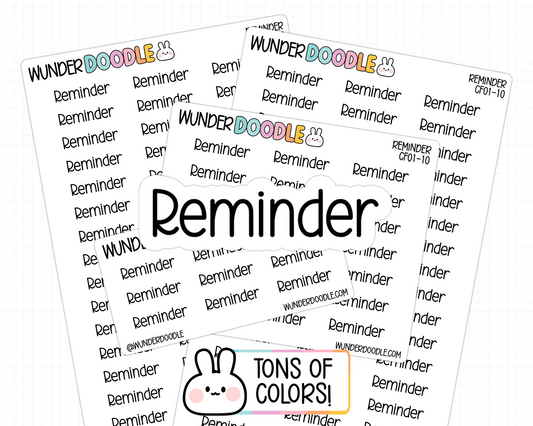 Reminder Planner Stickers | CF01-10
