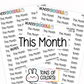 This Month Planner Stickers | CF01-08