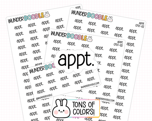 Appt. Planner Stickers | CF01-03