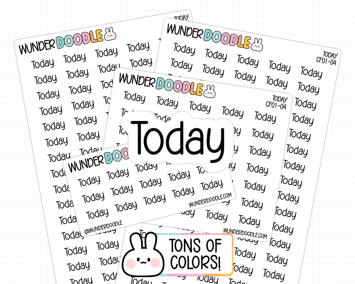 Today Planner Stickers | CF01-04