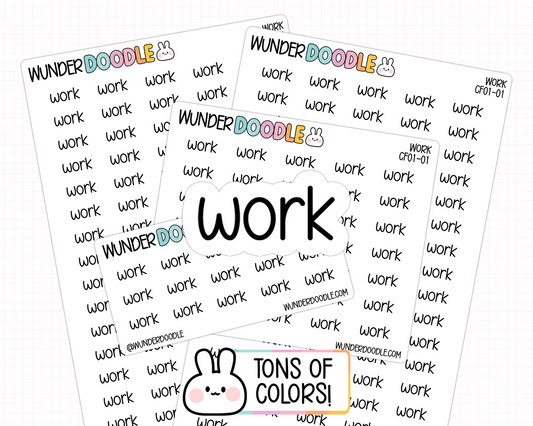 Work Planner Stickers | CF01-01