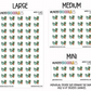 Water Plants Planner Stickers | IC-212