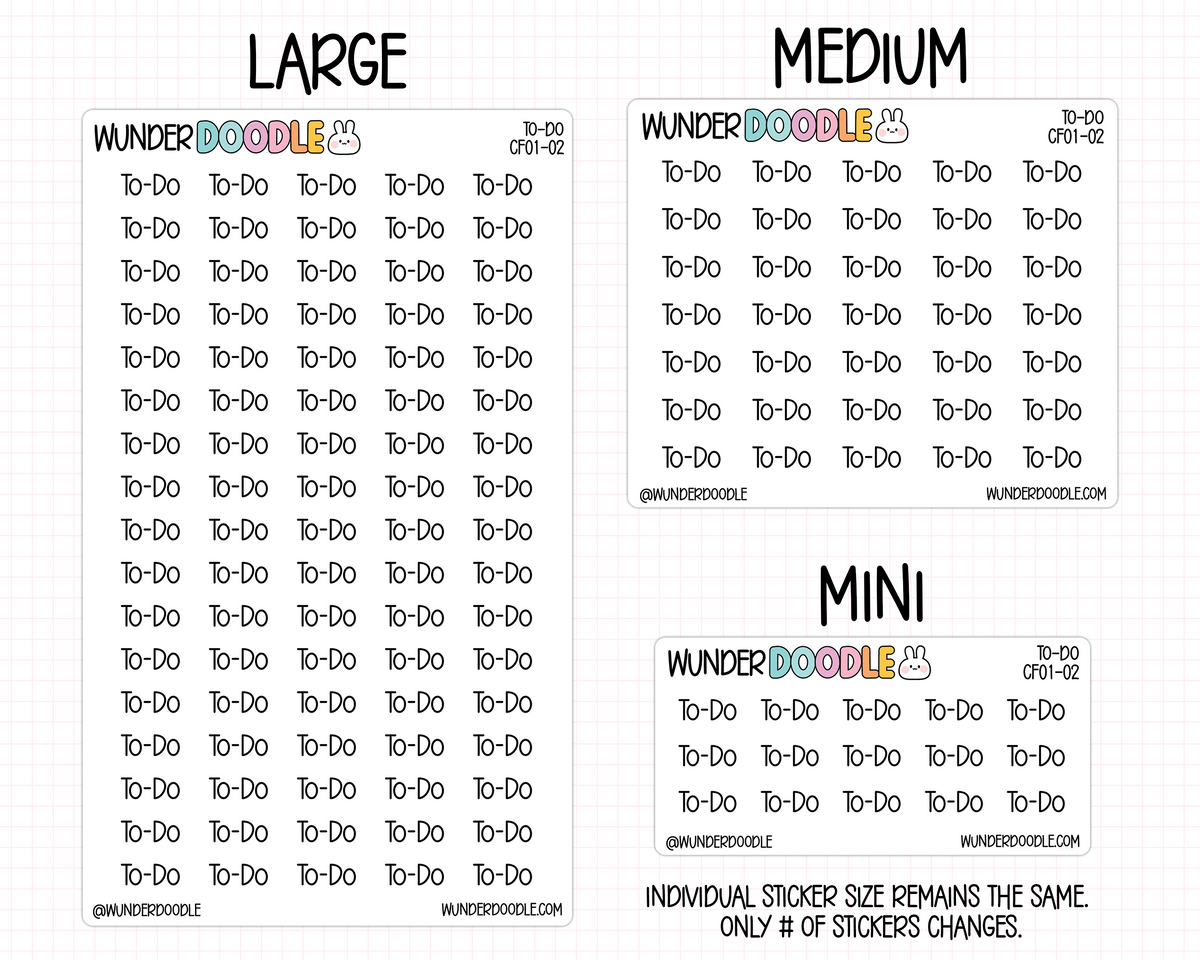 To-Do Planner Stickers | CF01-02