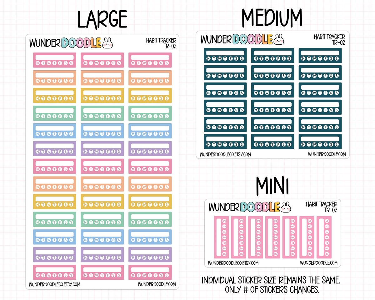 Habit Tracker Stickers | TR-02