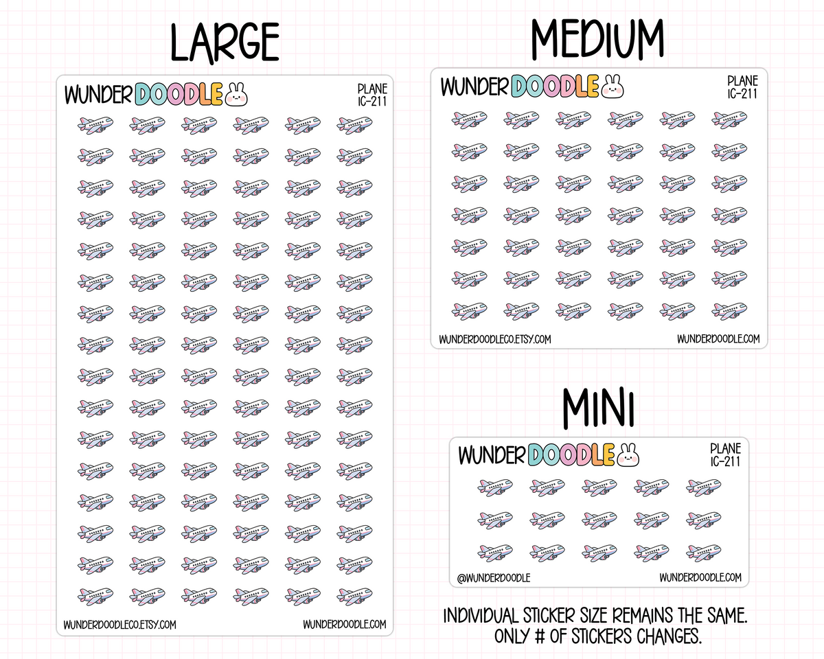 Plane Planner Stickers | IC-211