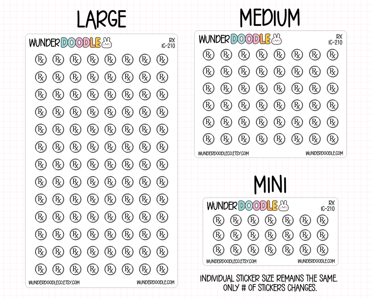 Medication Planner Stickers | IC-210