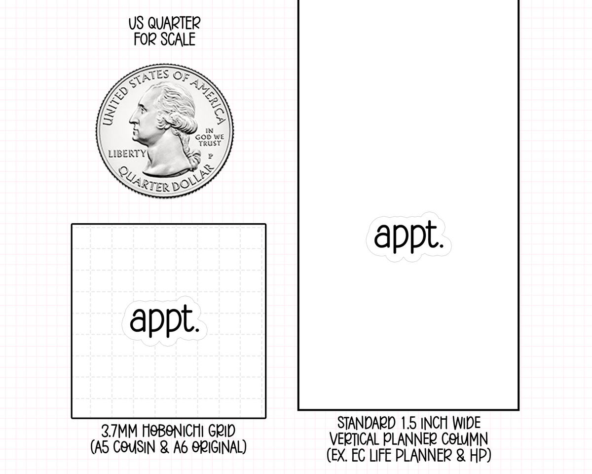 Appt. Planner Stickers | CF01-03