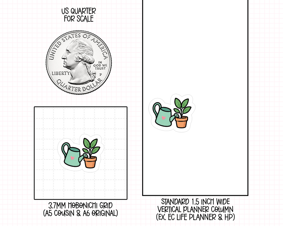 Water Plants Planner Stickers | IC-212
