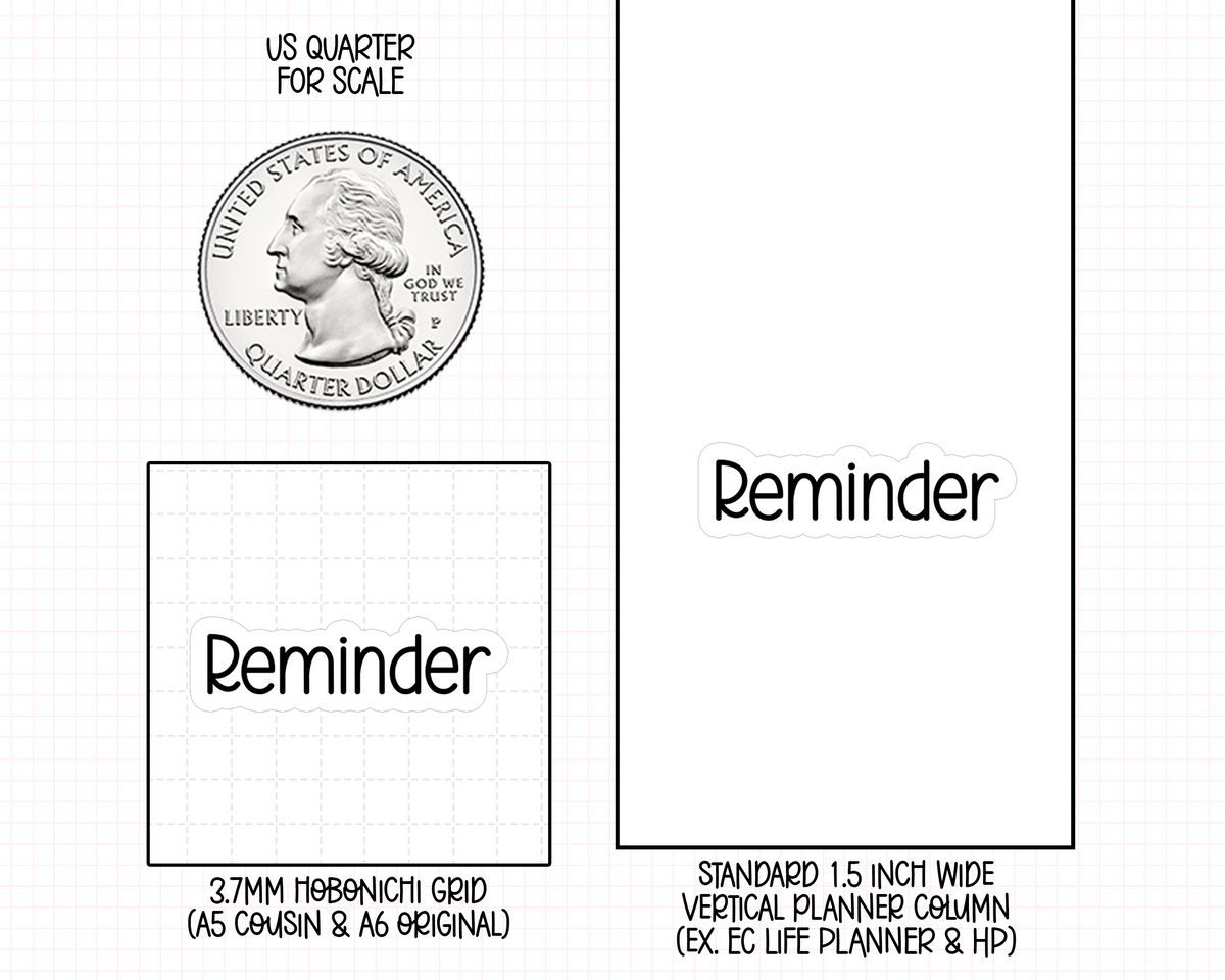 Reminder Planner Stickers | CF01-10