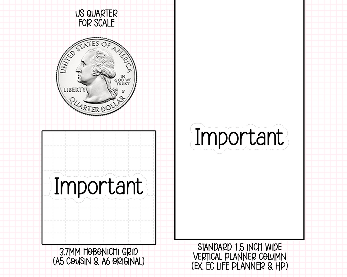 Important Planner Stickers | CF01-09