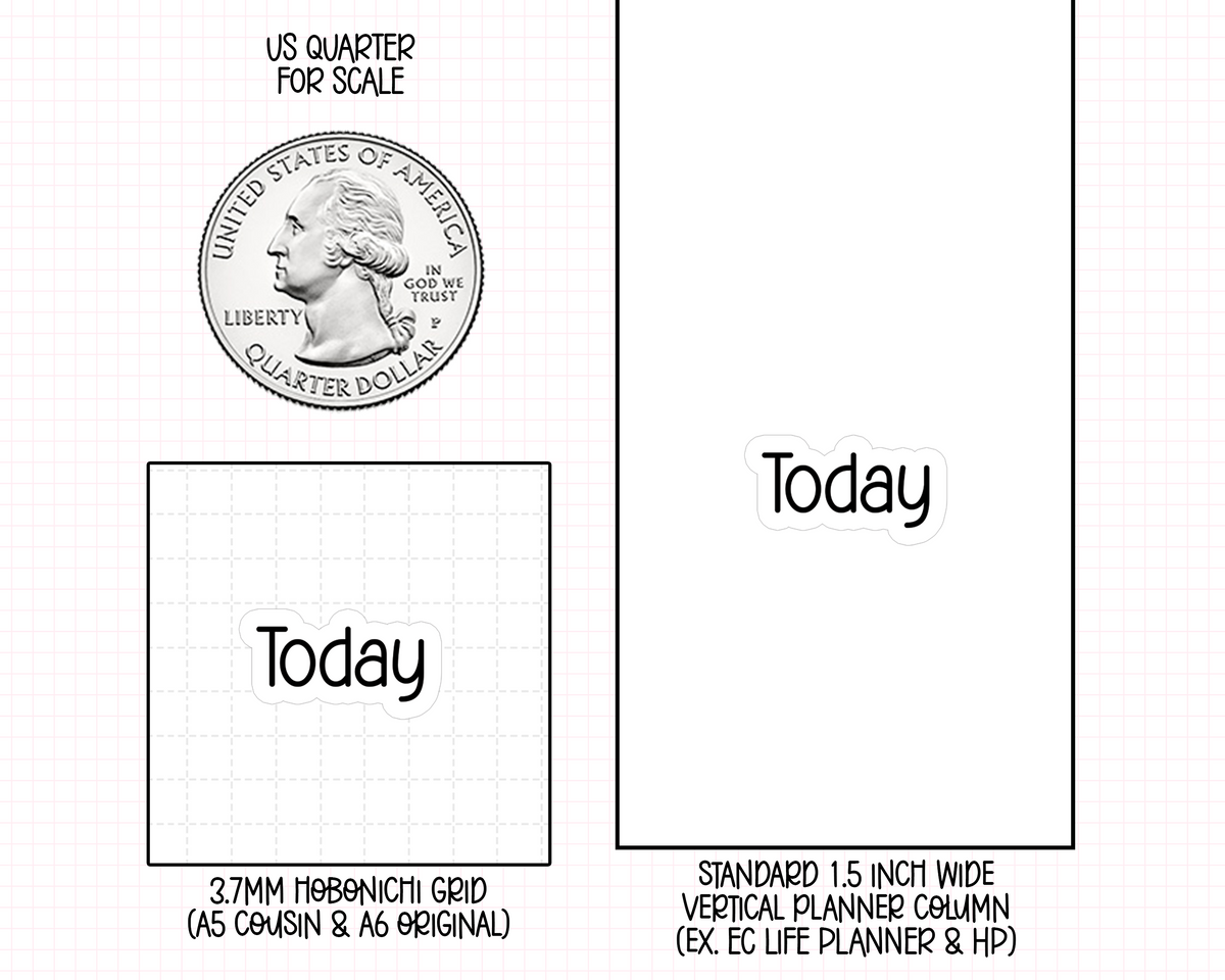 Today Planner Stickers | CF01-04